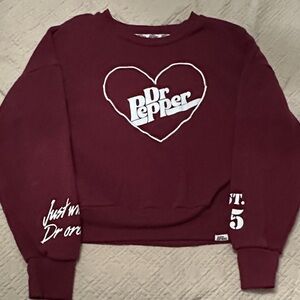 Dr Pepper Women's Crew Neck Sweater - Maroon
